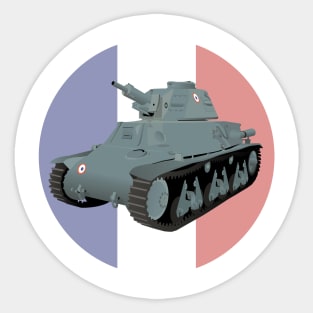 Hotchkiss H35 WW2 French Tank Sticker